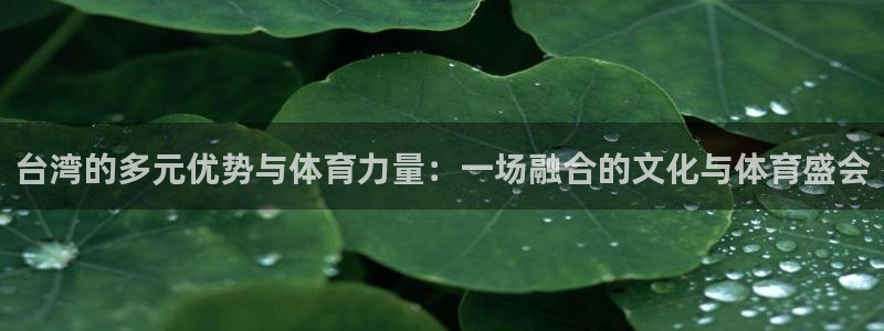 台湾的多元优势与体育力量：一场融合的文化与体育盛会